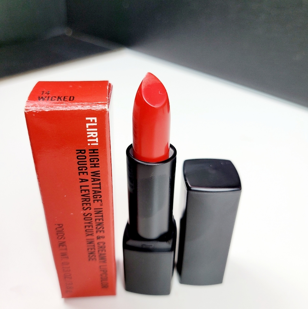 flirt high wattage intense & creamy lip color wicked